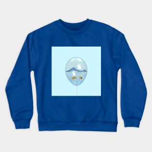 fish surrealism Crewneck Sweatshirt